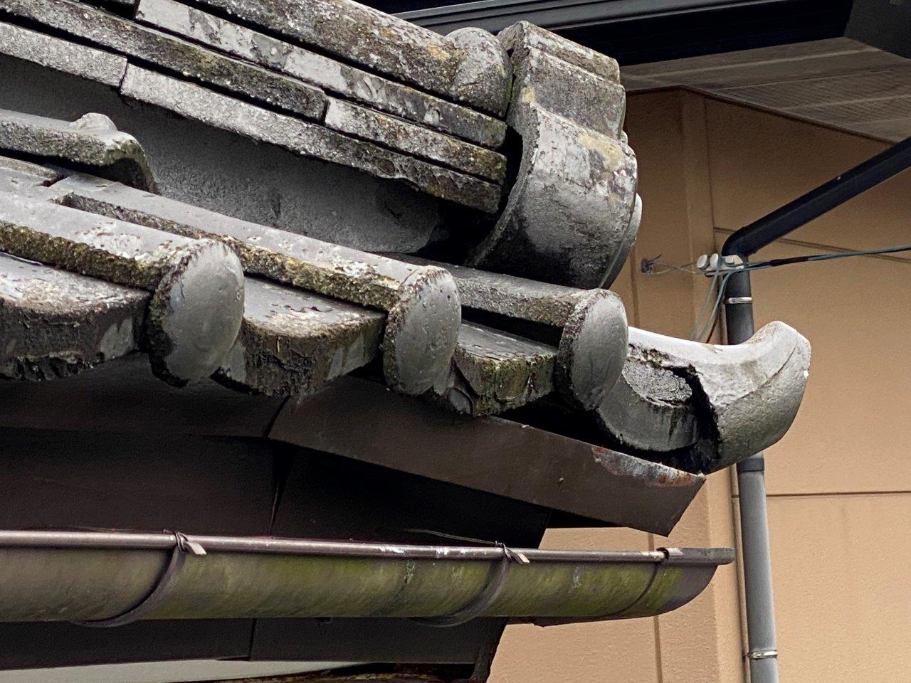 隅棟やり直し工事