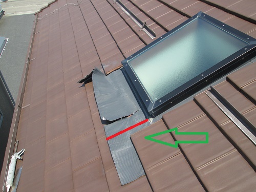 天窓の修繕