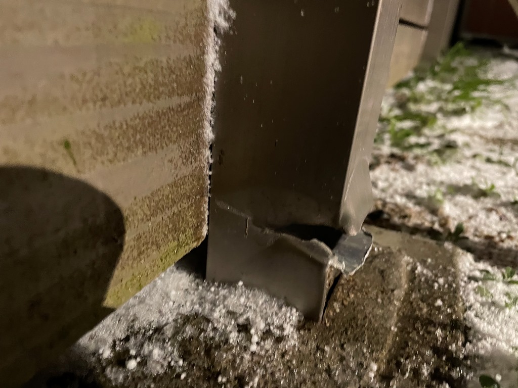 木塀破損　現地調査