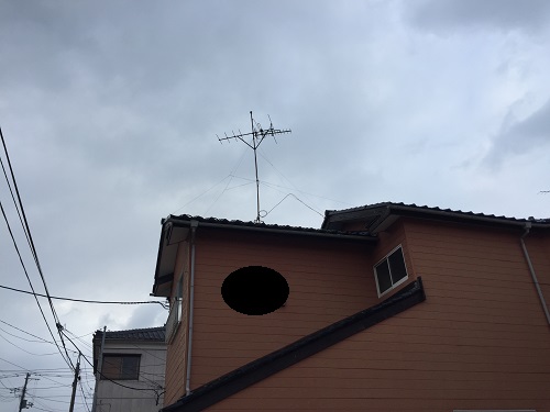 アパート　テレビアンテナ　現調　調査