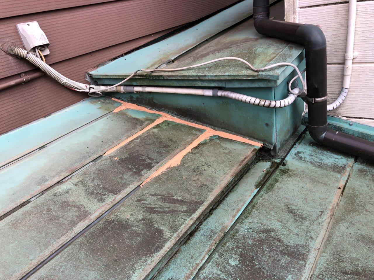 雨漏れ　現地調査