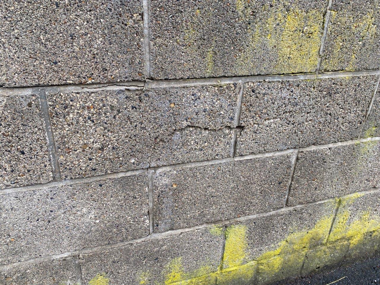 ブロック塀解体　現地調査