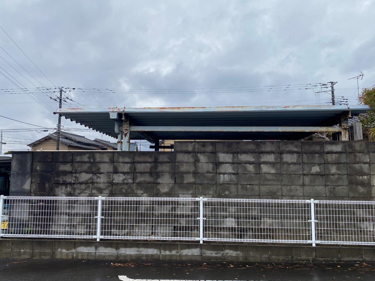 ブロック塀解体　現地調査