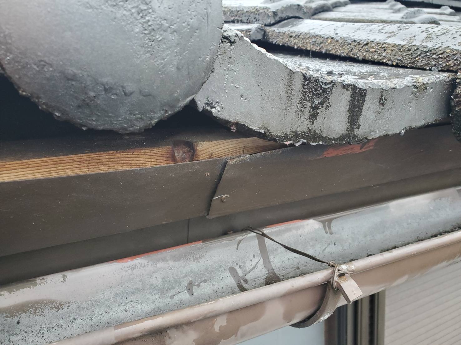 隅棟やり直し工事