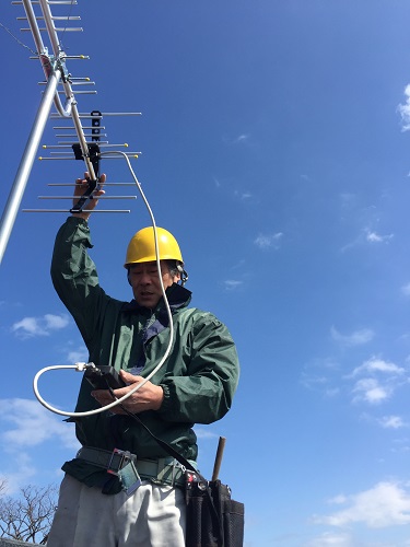 アンテナ　受信確認　新潟市中央区