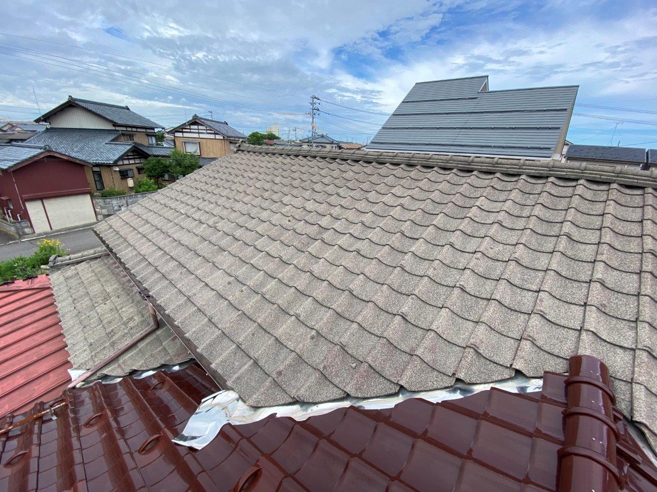 築60年瓦屋根雨漏れ