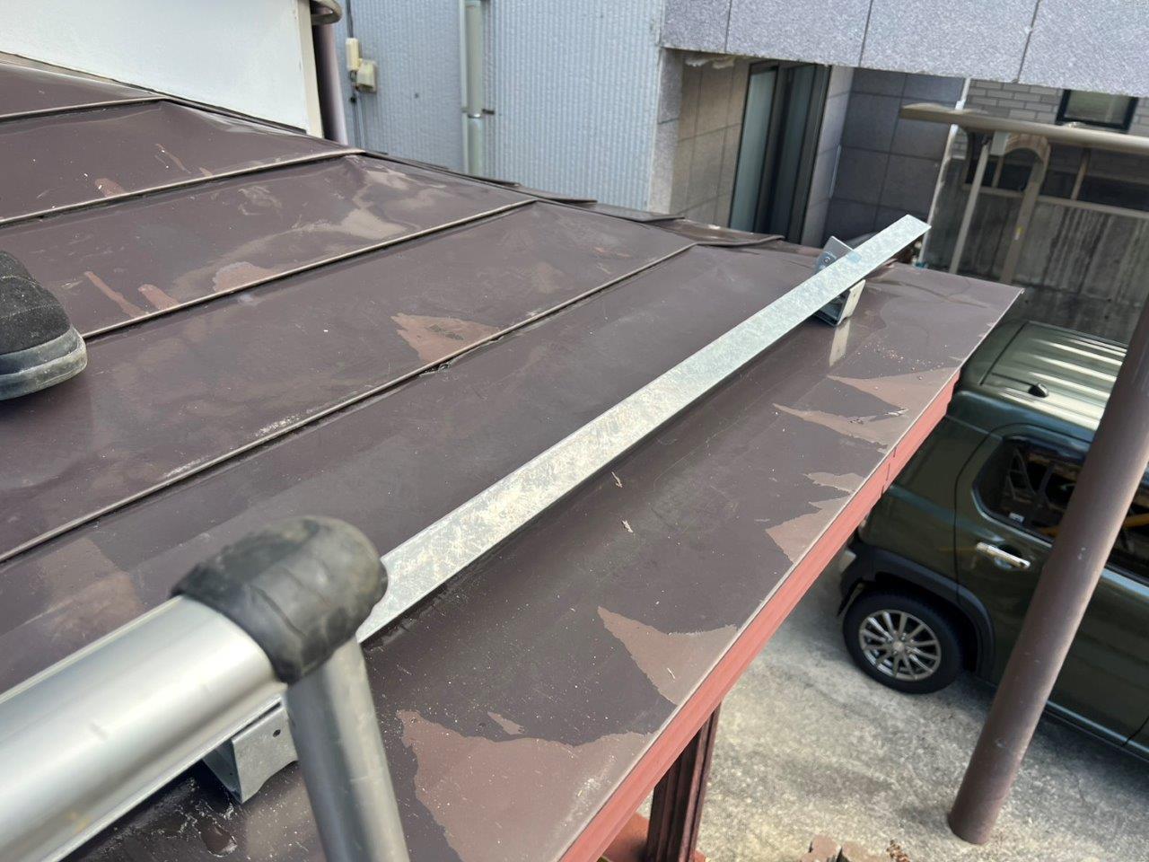 雪止めアングル新設