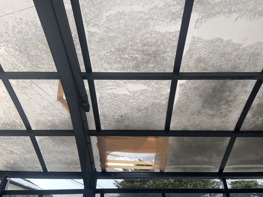 ポリカカーポート破損