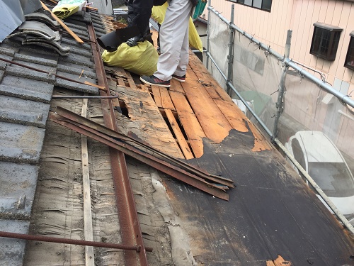 雨樋交換、屋根張替