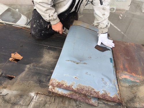 雨樋交換、屋根張替