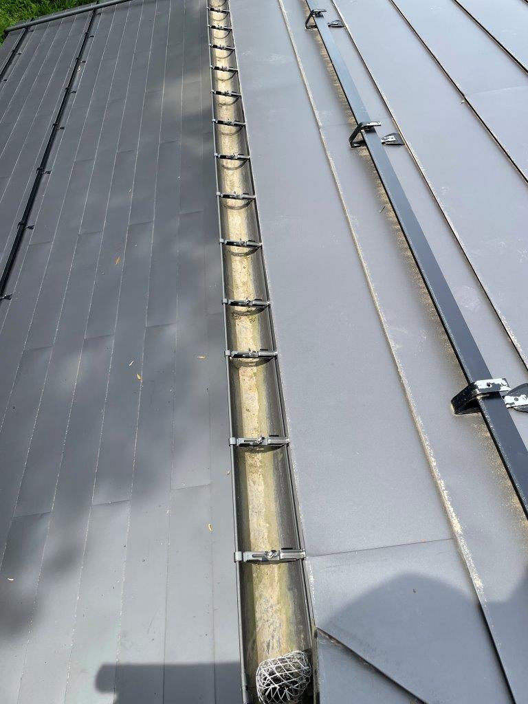 大屋根軒樋清掃