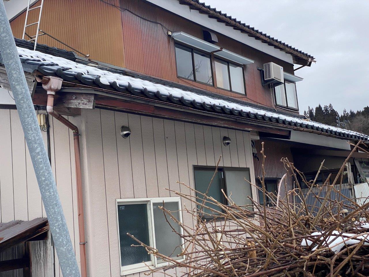 軒樋の傾き　現地調査