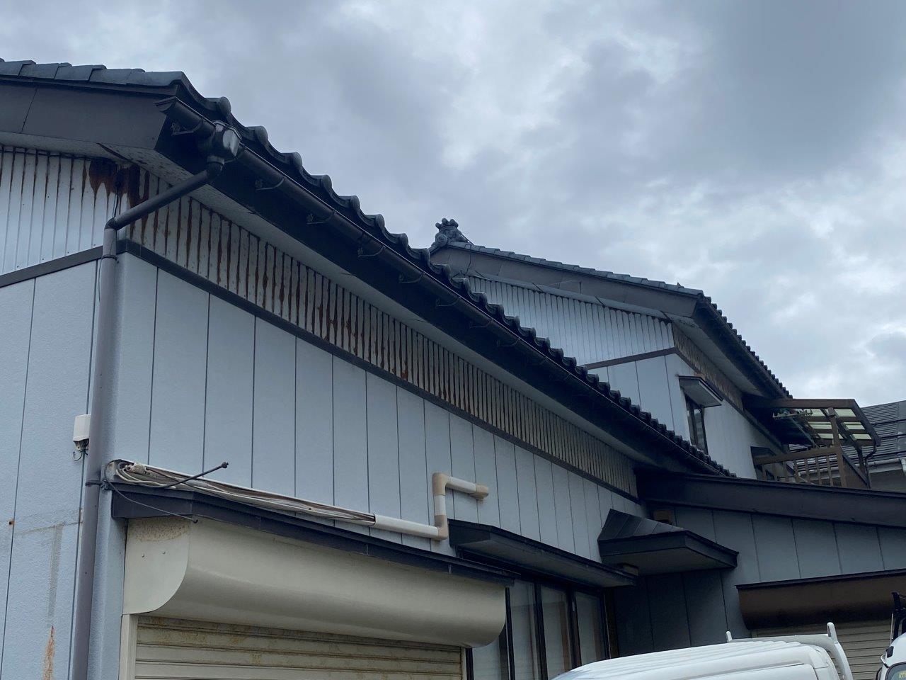 雨樋破損　現地調査