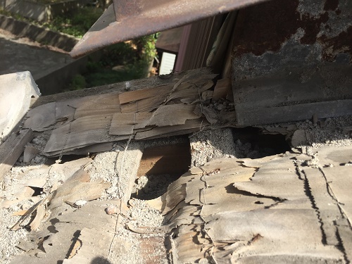 瓦屋根修繕　土居棟解体