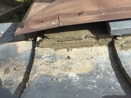 瓦屋根修繕　土居棟セメント