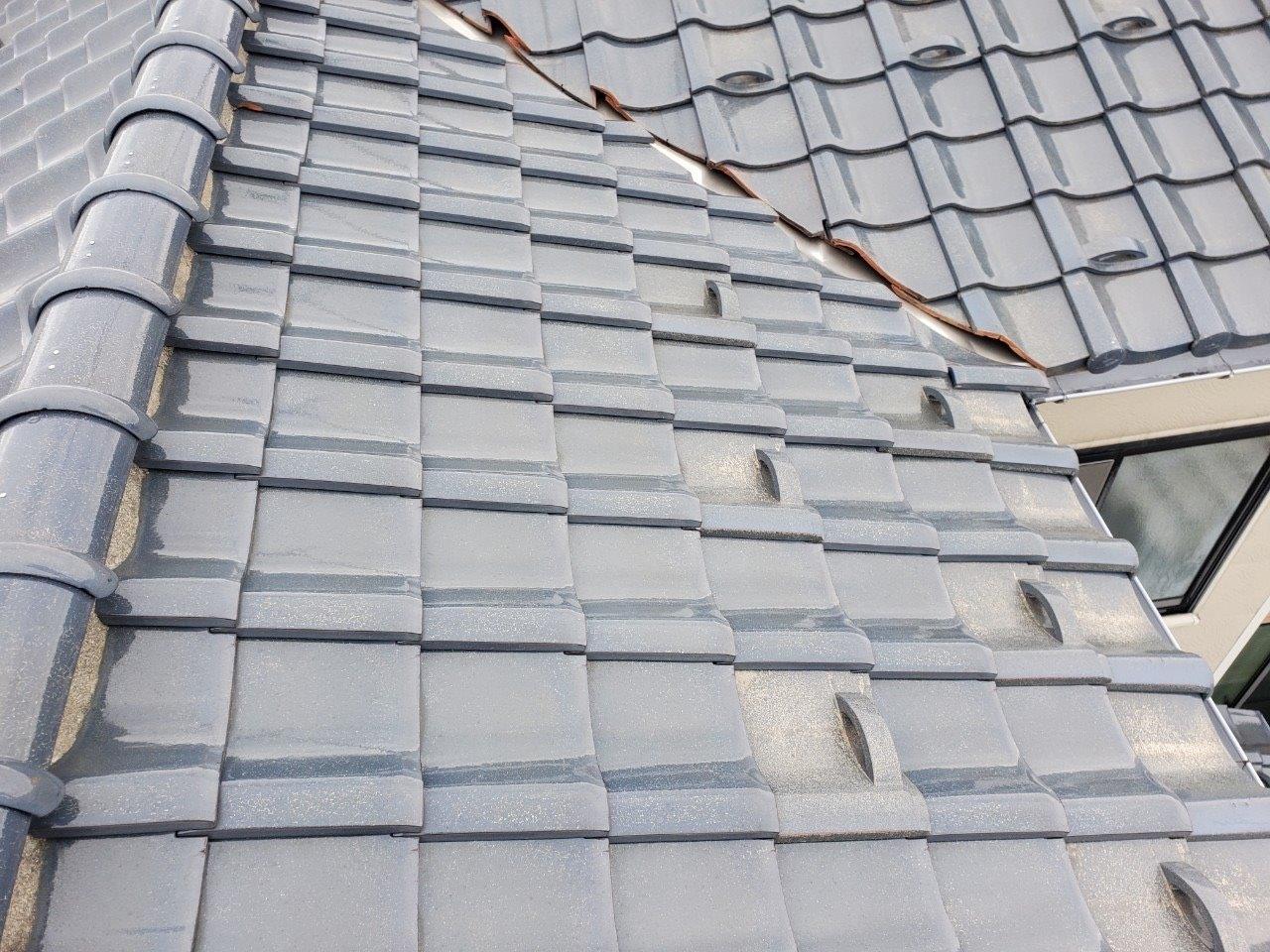 屋根葺き替え　現地調査