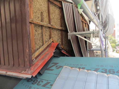 外壁張替工事、外壁解体