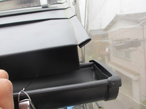 屋根葺き替え工事、ガルバリウム鋼板仕上げ