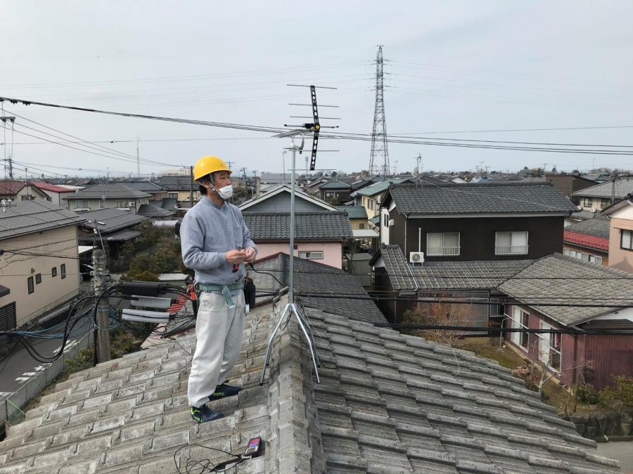 テレビアンテナ交換工事