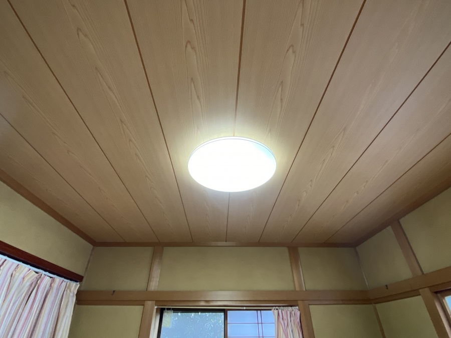 目透かし突板天井張り替え