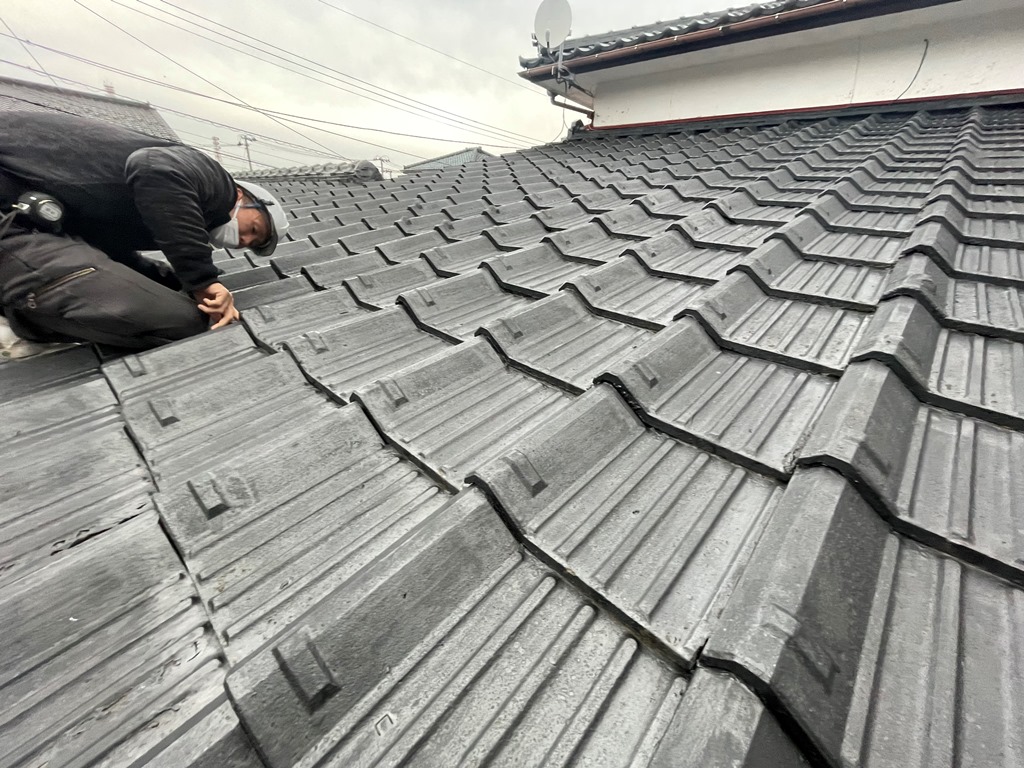 雨漏れ　現地調査