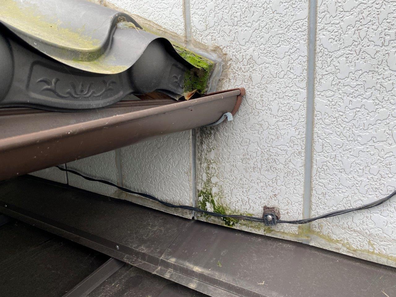 トイレ天井より雨漏れ