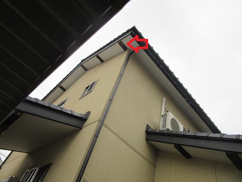 母屋の塗装、現調