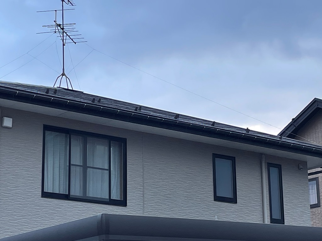 雪止めアングル設置