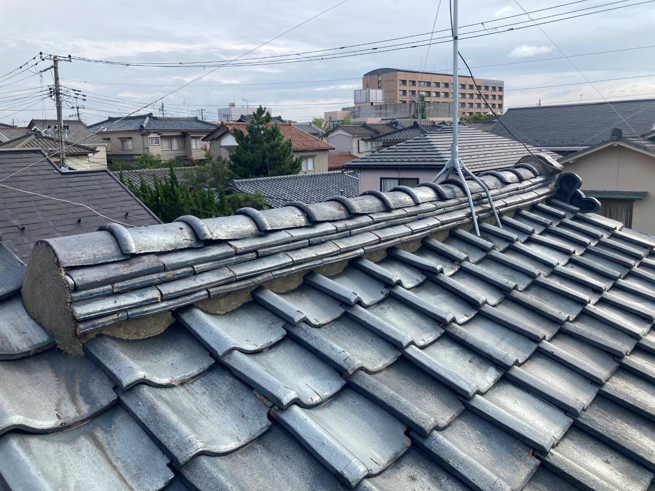 築50年瓦屋根の点検