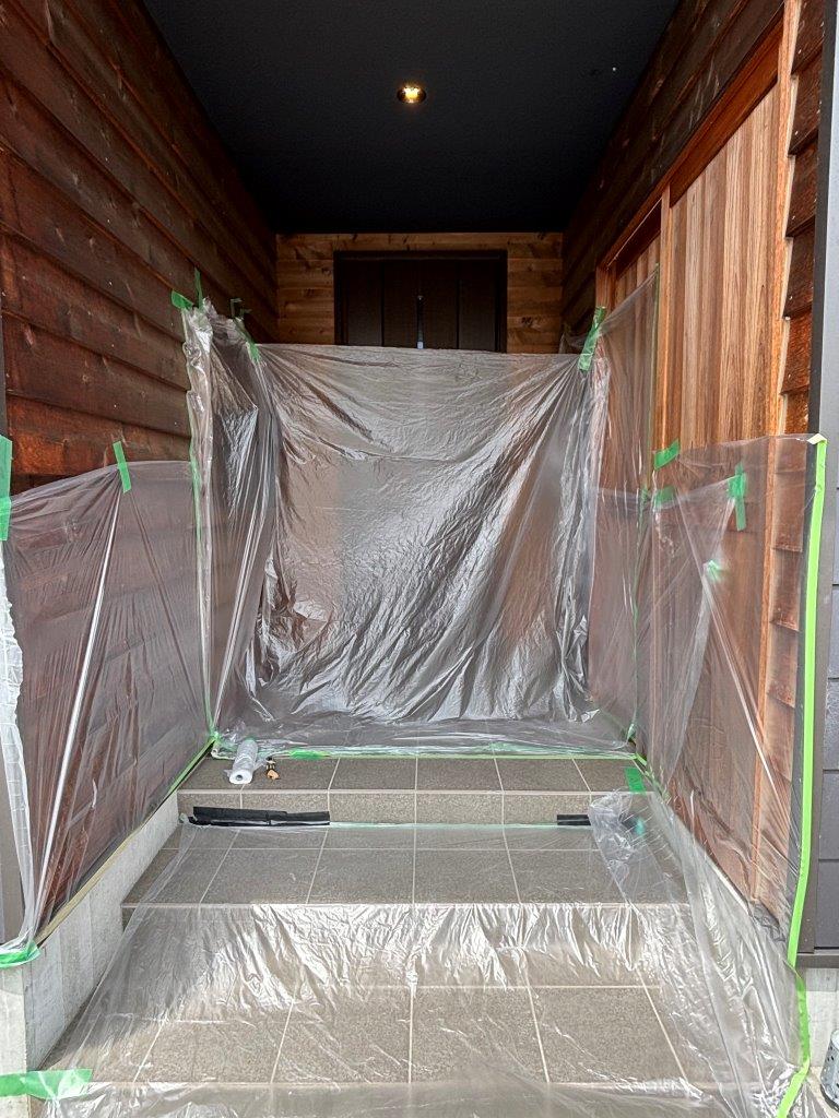 タイルの張り替え工事