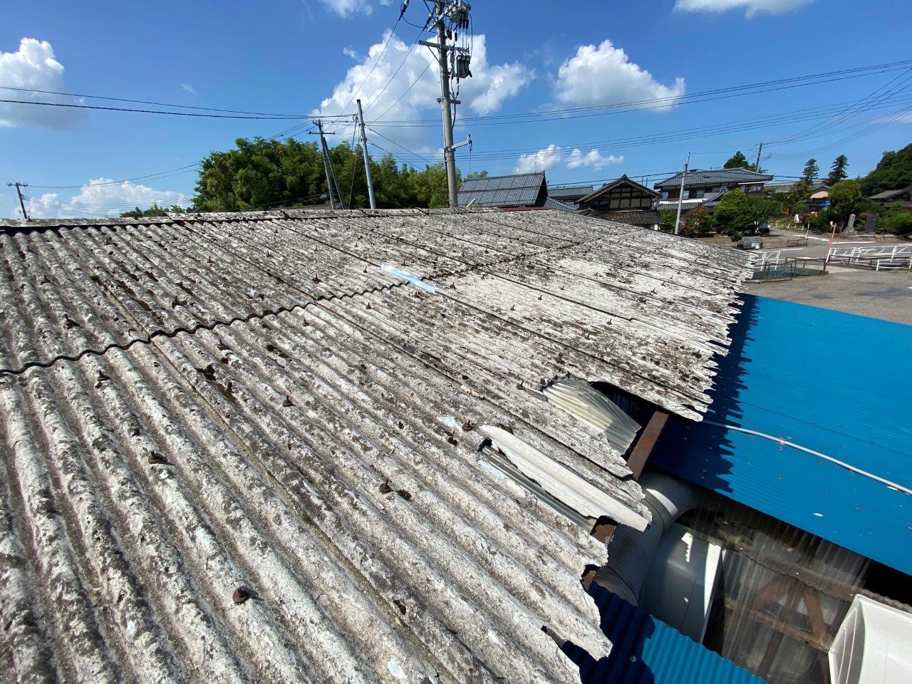 新潟市南区にある社屋にて屋根カバーリング工事