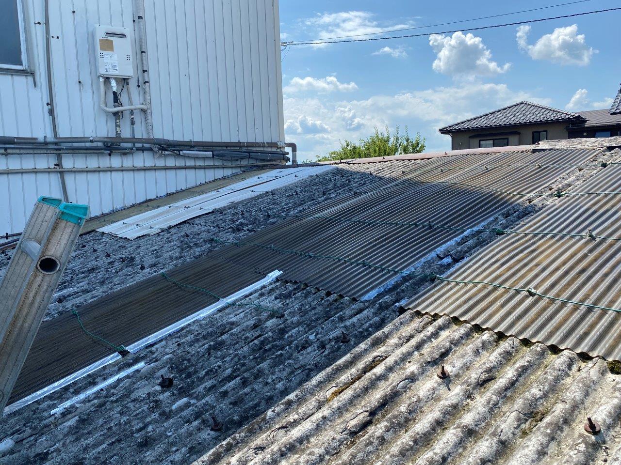 新潟市南区にある社屋にて屋根カバーリング工事