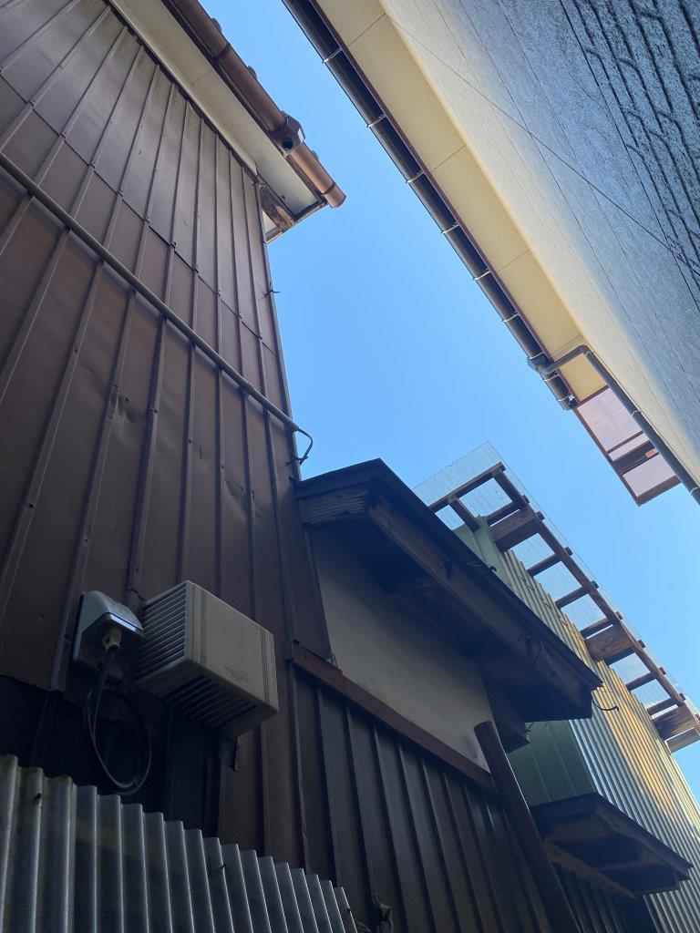 雨樋外れ　現地調査