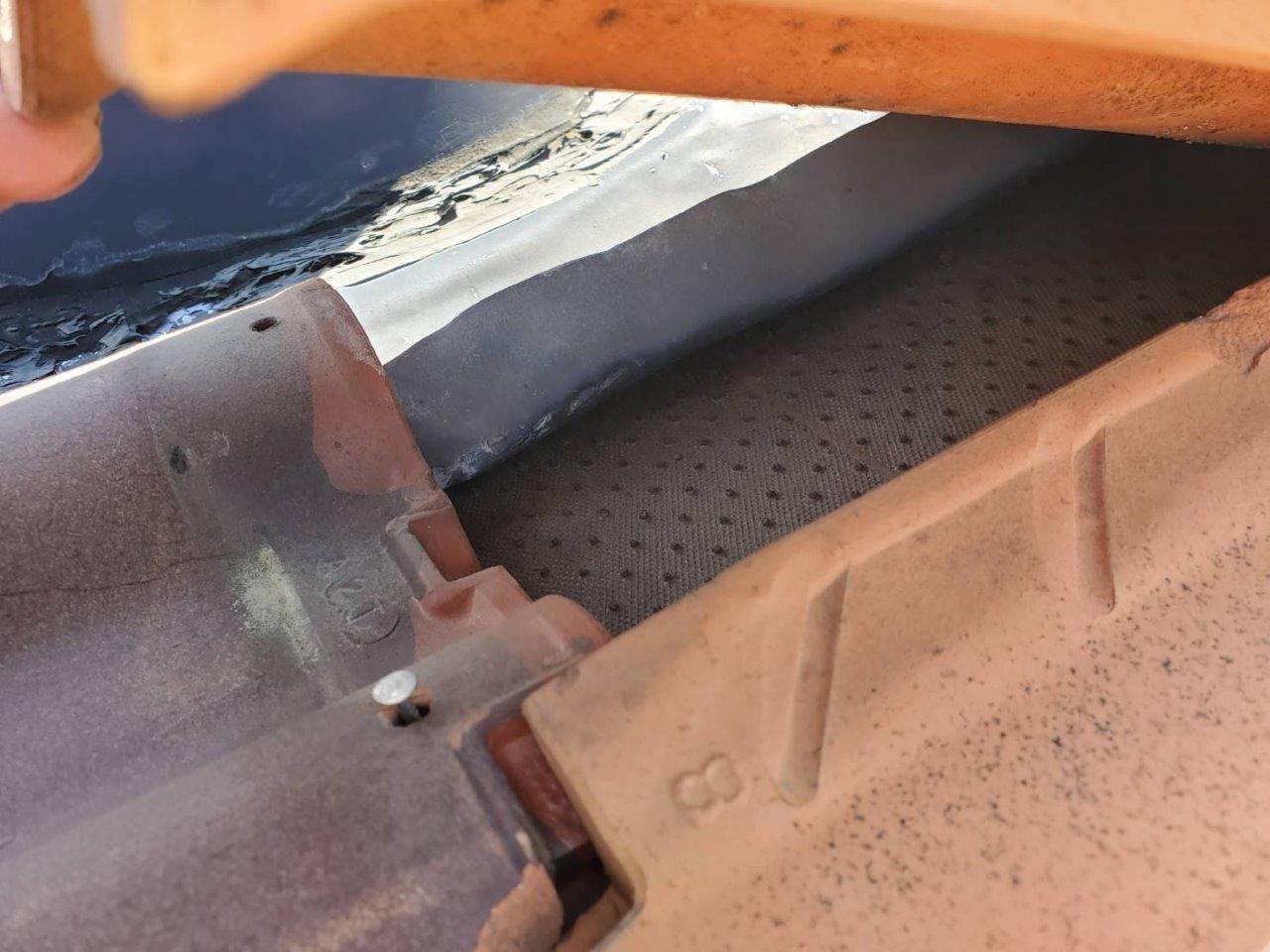 薪ストーブより雨漏れ