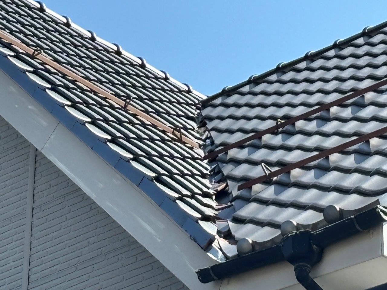 瓦から板金に葺き替え　現地調査