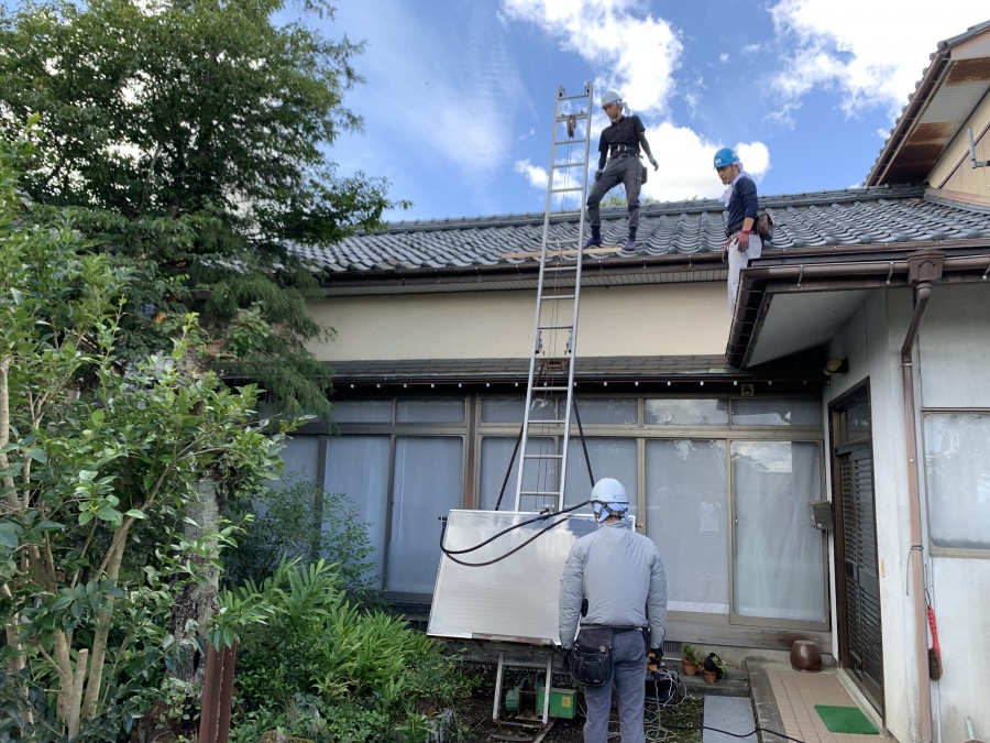 ソーラー温水器撤去工事