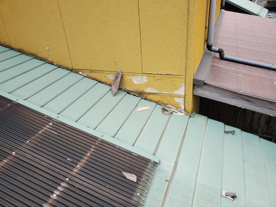 雪止めアングル破損