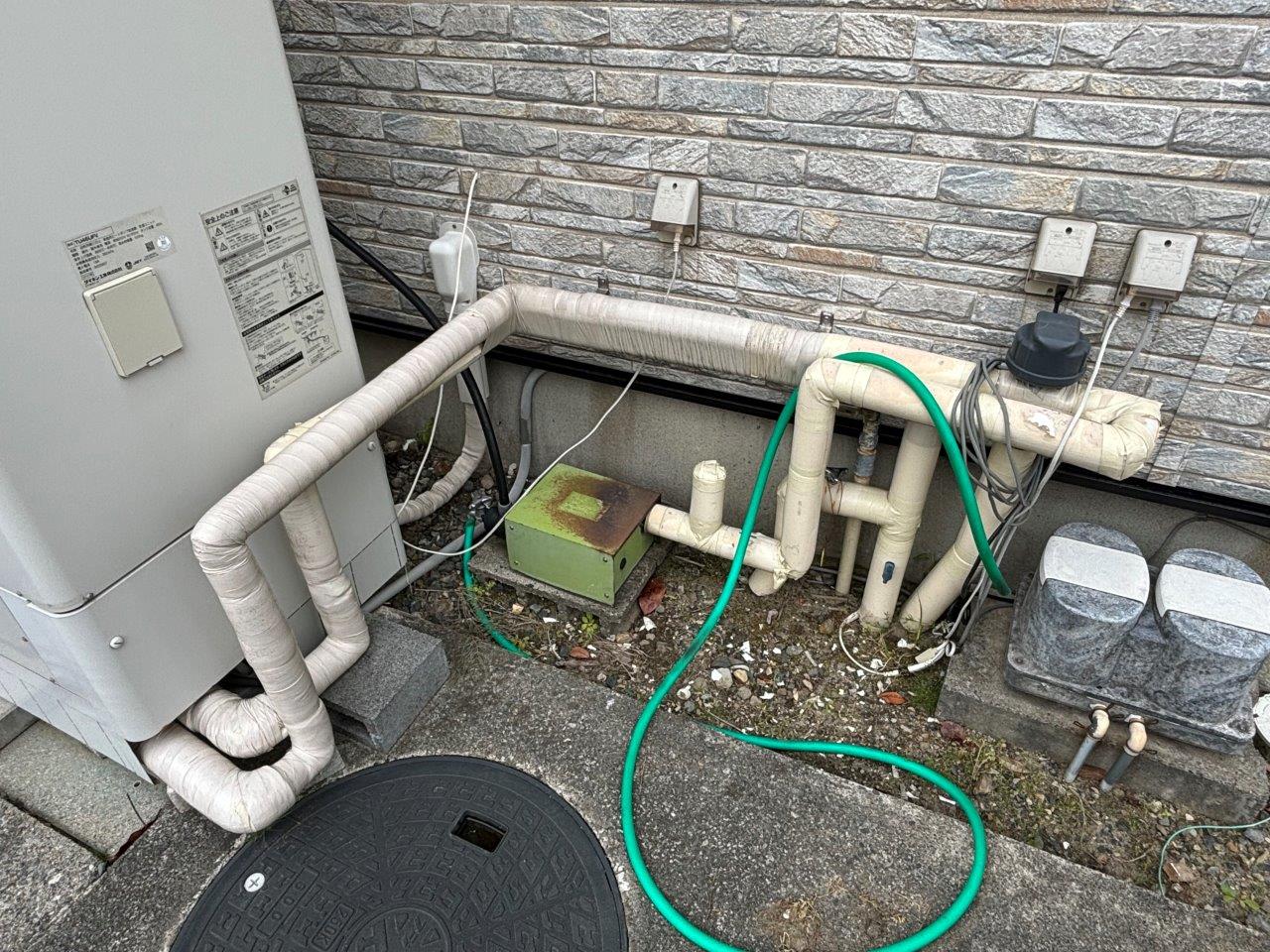 太陽熱温水器　現地調査