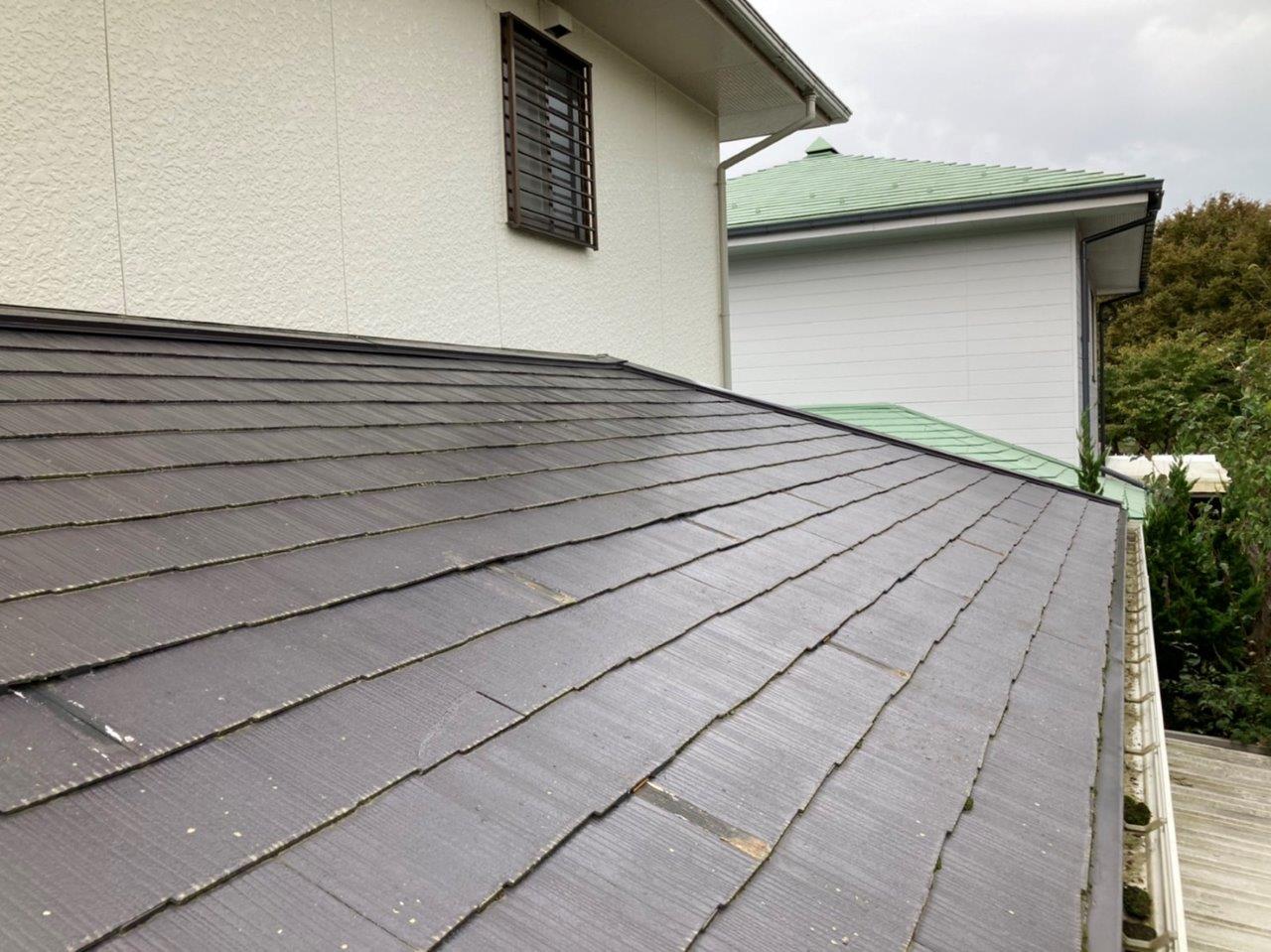 コロニアル屋根に雪止め増設