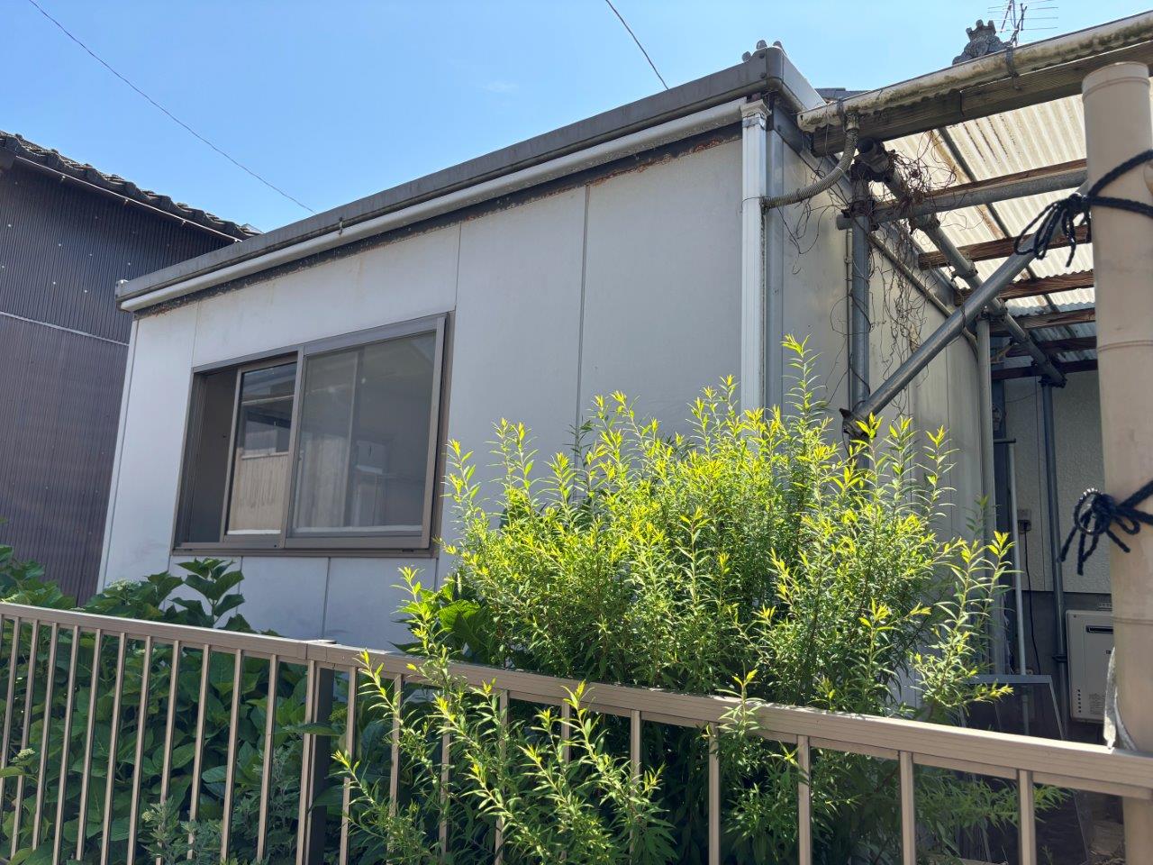 ヨド物置の処分　現地調査