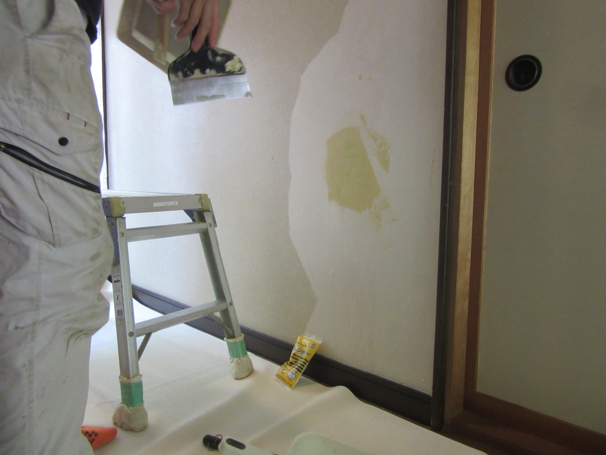 和紙張り替え工事