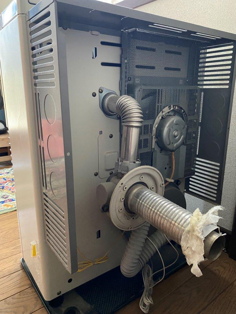 FF式暖房機取り外し