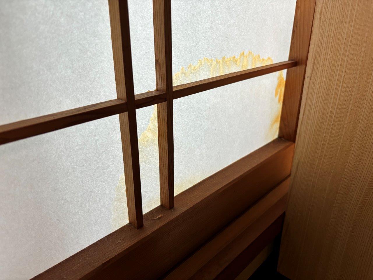 障子戸張り替え　現地調査