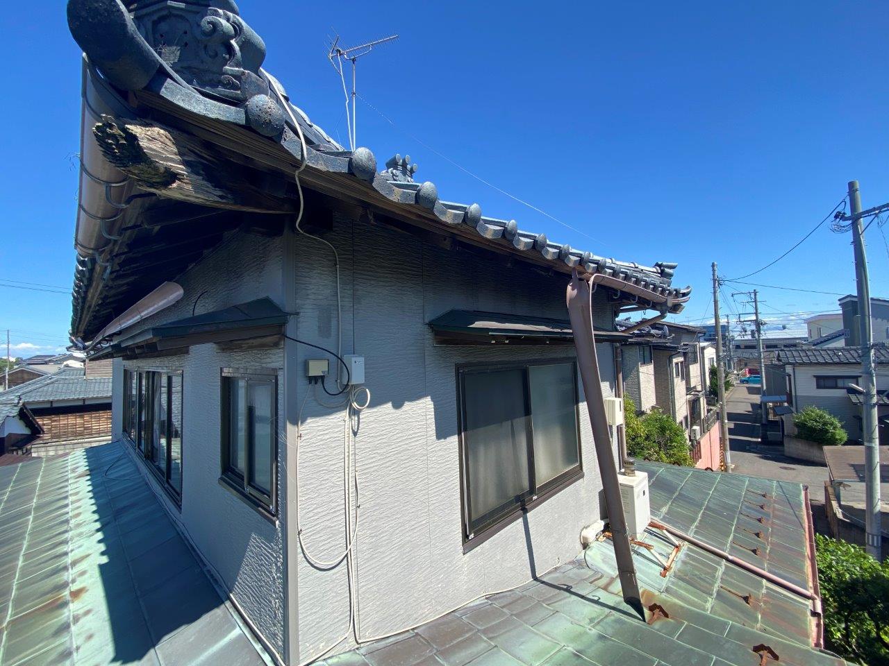 軒樋破損・外れ　現地調査