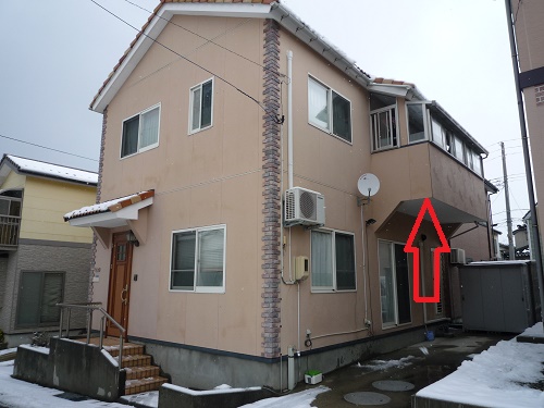 外壁張替工事、現調