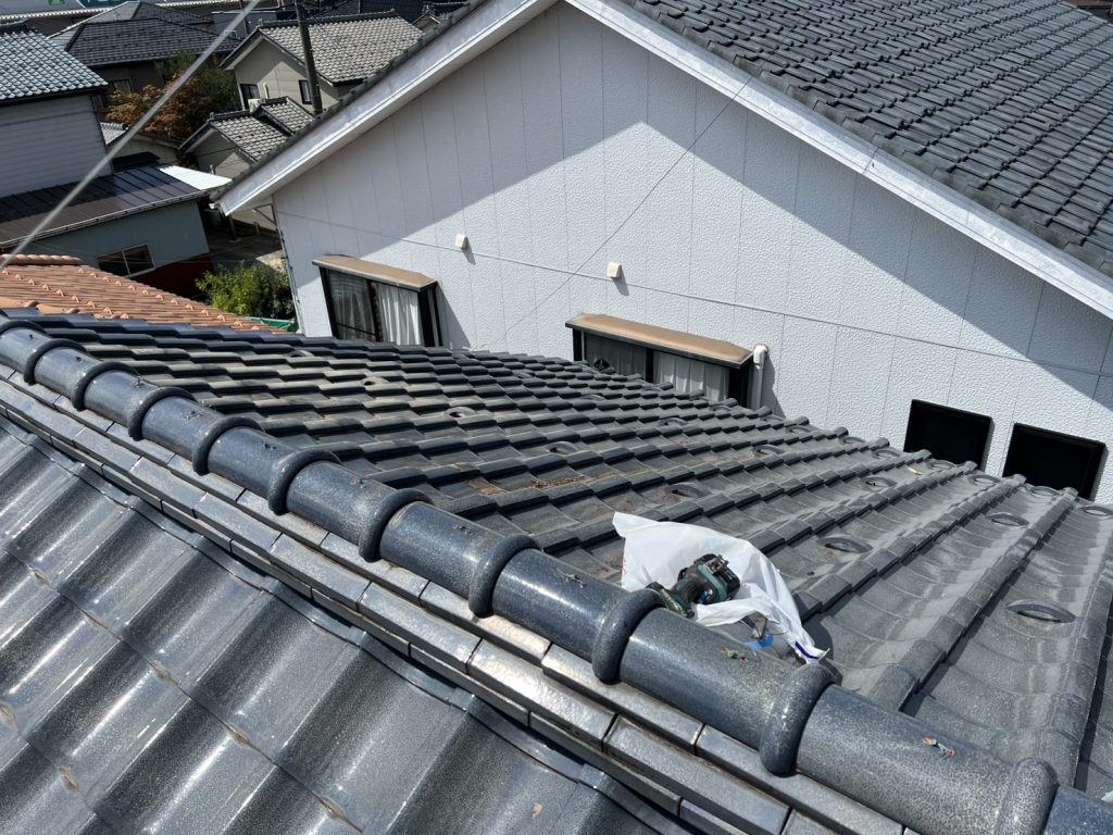 片付け後の屋根状態