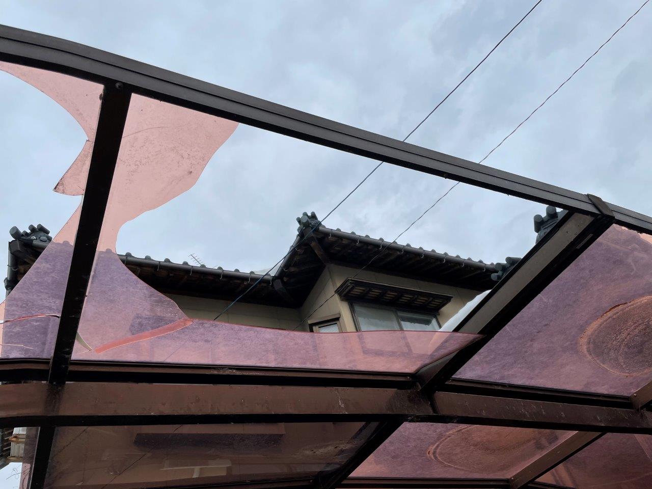 カーポート屋根張り替え