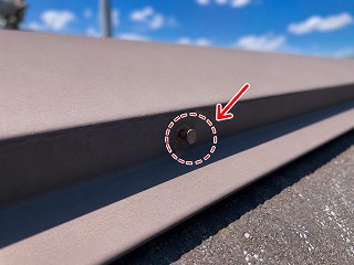 奈良市棟板金の釘浮き