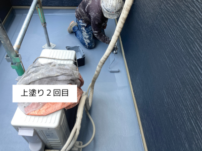 田原本町　ベランダ上塗り2回目