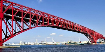 阪神高速港大橋トラス構造